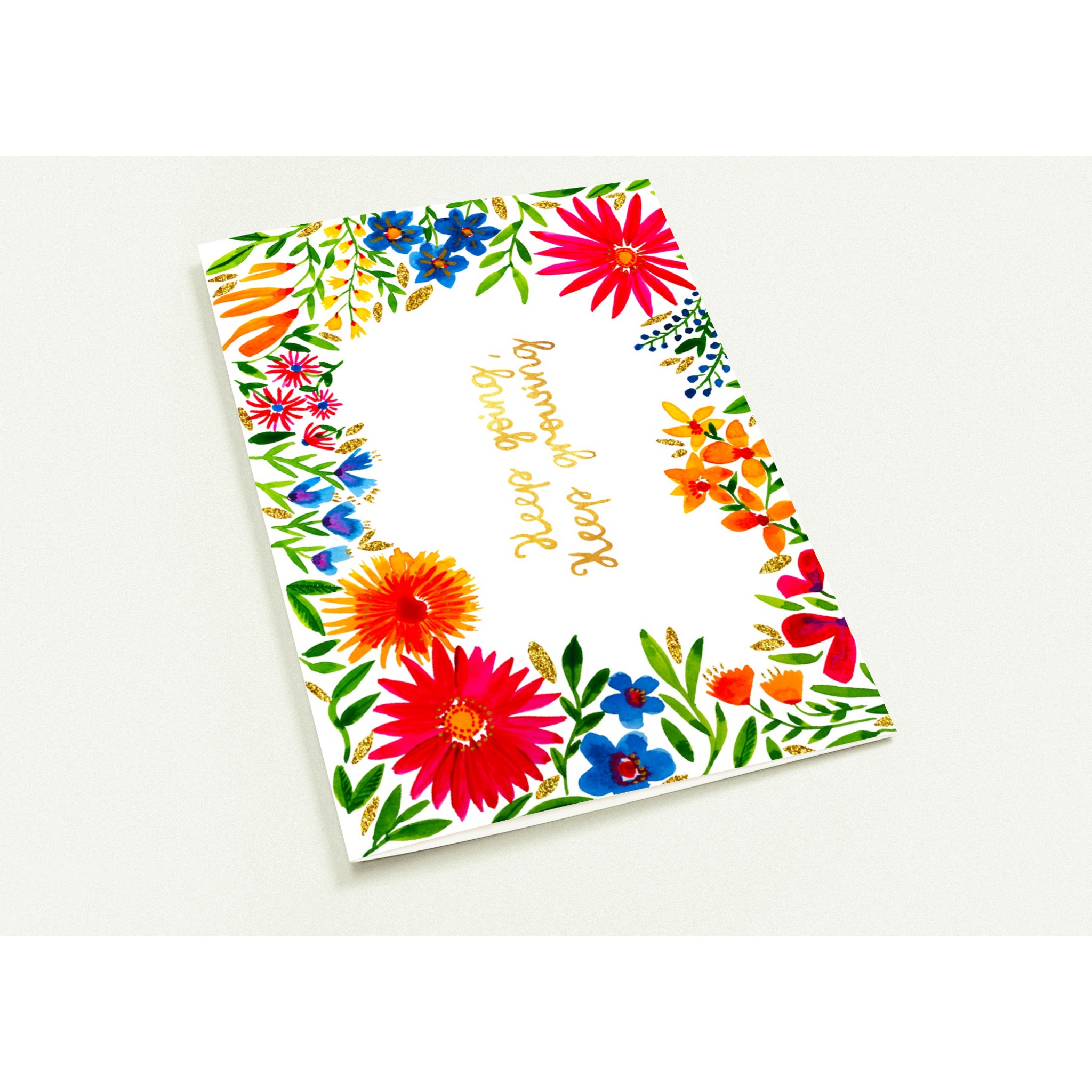 10 x Keep Going, Keep Growing – White, Greeting Cards ‣ Hillary Holt